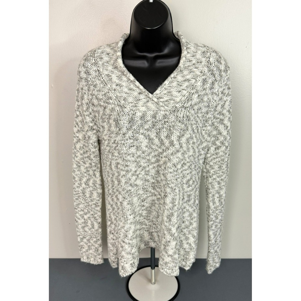 Coldwater Creek Women's V-Neck Long Sleeve Pullover Sweater Size Small Cozycore
